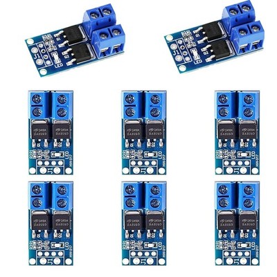 8 Pcs DC 5v-36v 400W FET Trigger Switch Drive Module Board Dual Mosfet