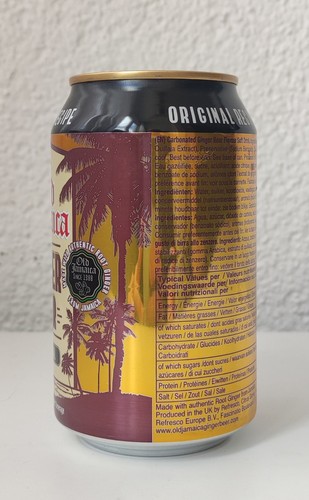 Empty 2021 Edition Old Jamaica Ginger Beer can; 330 ml / 11.2 fl oz; BOTTOM (NL) - Picture 2 of 8