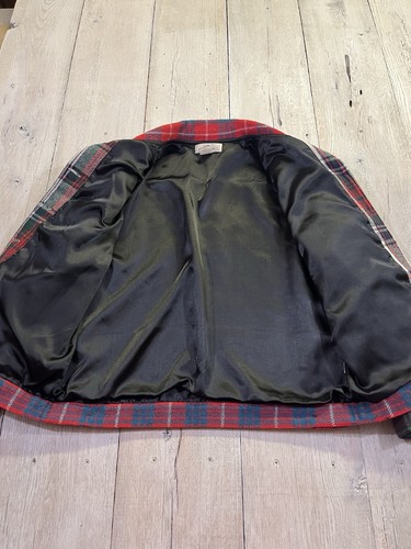 Giacca blazer vintage Sandy Starkman lana plaid toppe ricamate taglia L - Foto 3 di 16