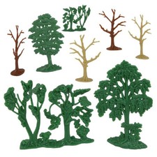 BMC Marx 1/32 woodland forest trees for your toy soldiers 8pc