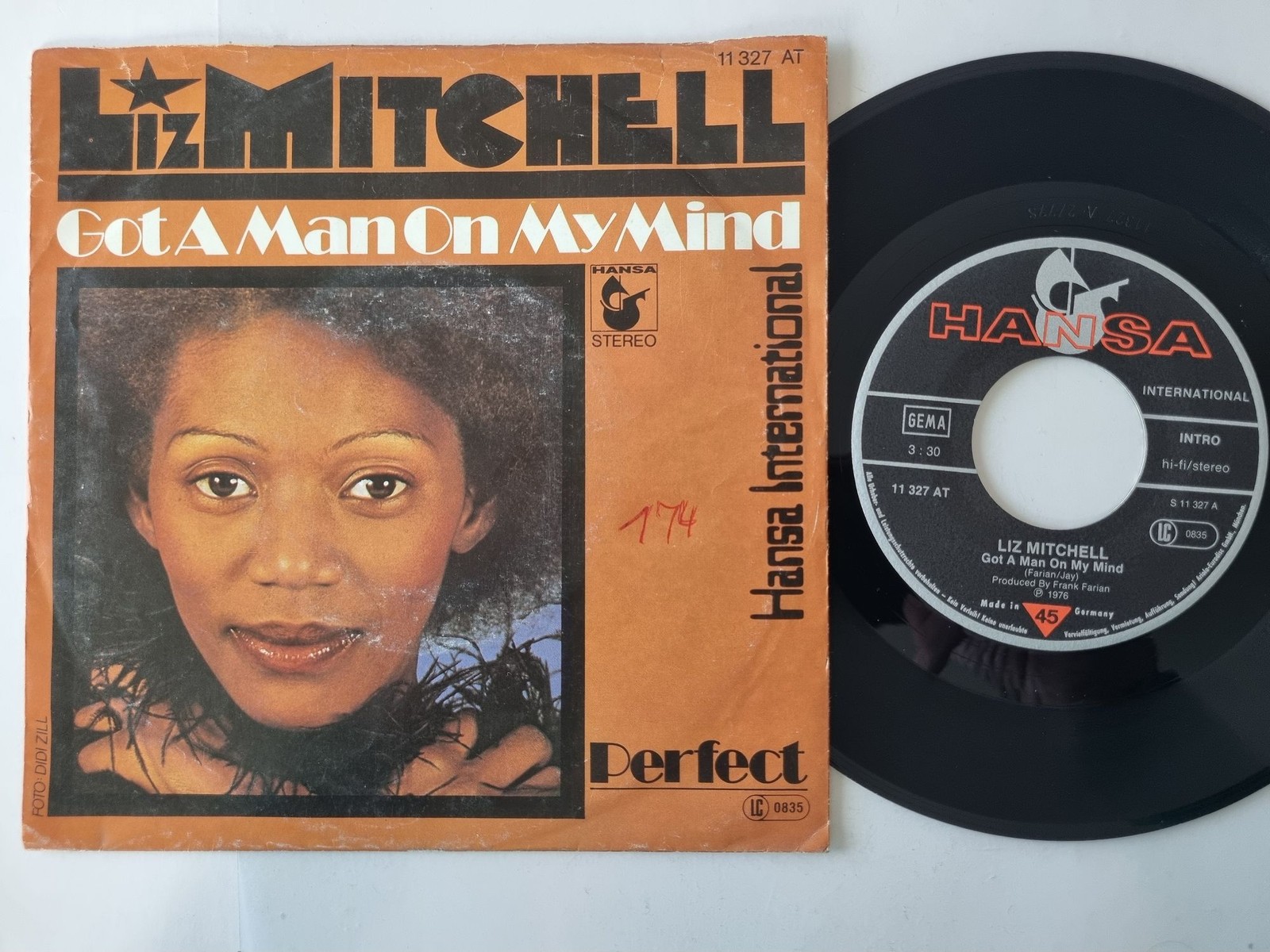 Liz Mitchell - Got A Man On My Mind 7'' Vinyl Germany/ Boney M.