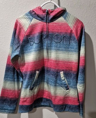 Vintage Women's Burton WB Peak Zip Jacket Small Retro Classic Snowboard W Hood 