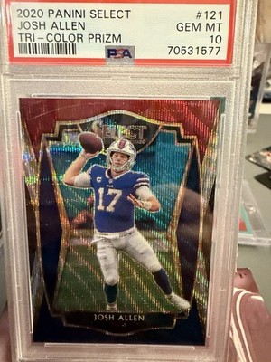 2020 Panini Select - Premier Level Josh Allen #121 Tri-Color Prizm /199