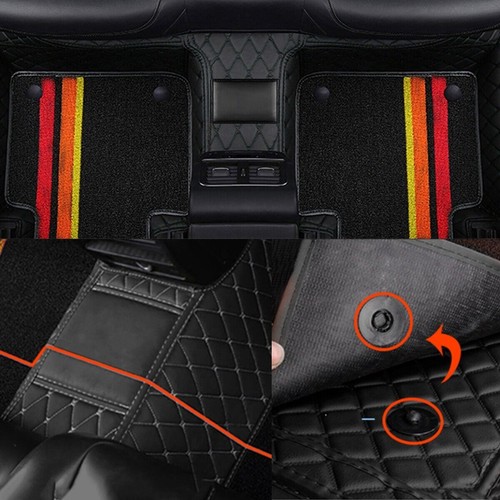 7PC 2-layer car floor mat for Audi S4 2008-2016 8K leather pvc car mats - Picture 5 of 9