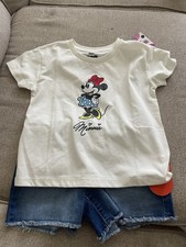 Disney Minnie, Mouse Outfit Shirt, Shorts, Size 6