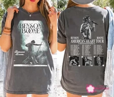 Benson Boone Vintage Concert T-Shirt America Heart Tour 2025 Music Fan Merch Tee