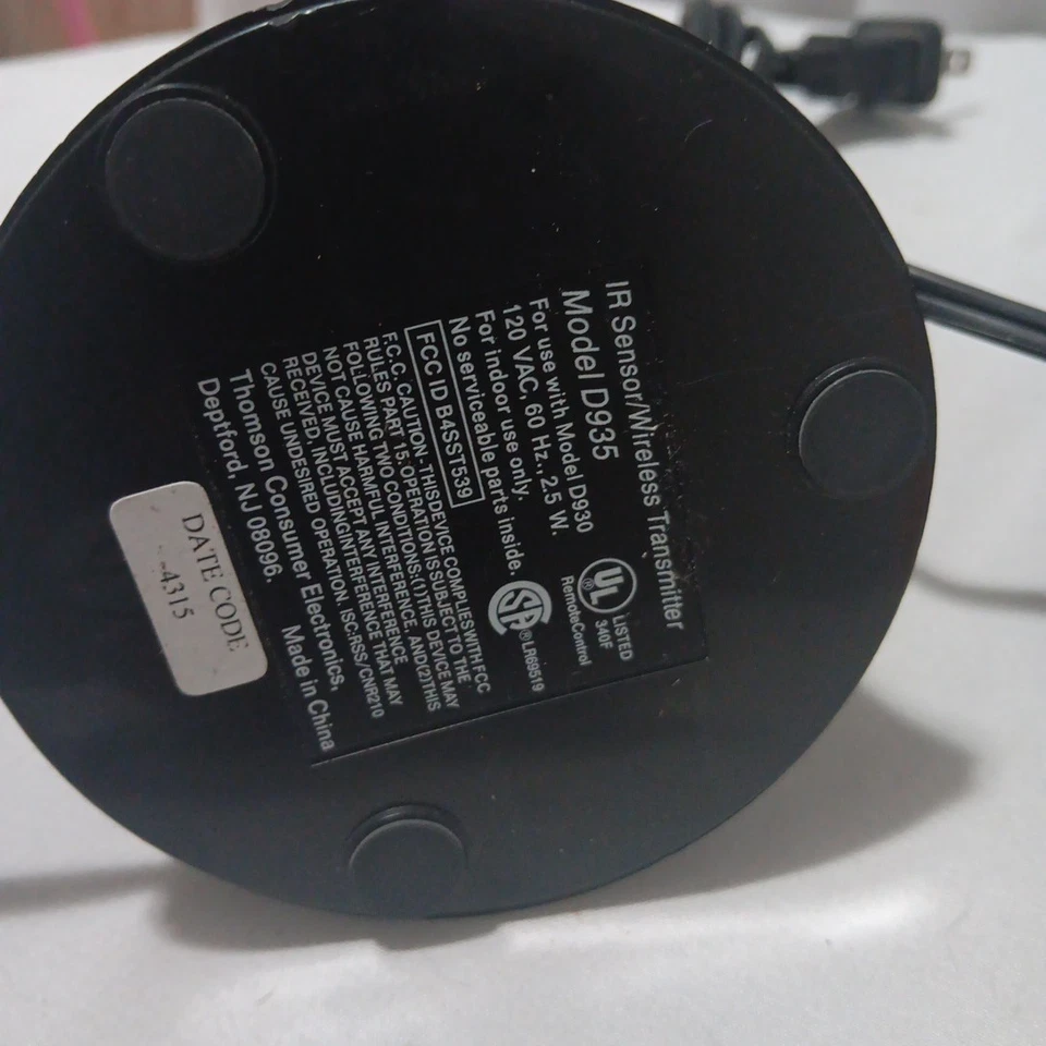 RCA Wireless Receiver/IR Emitter D930 IR Sensor/ Transmitter D935 PARTS ONLY - Image 4 of 4