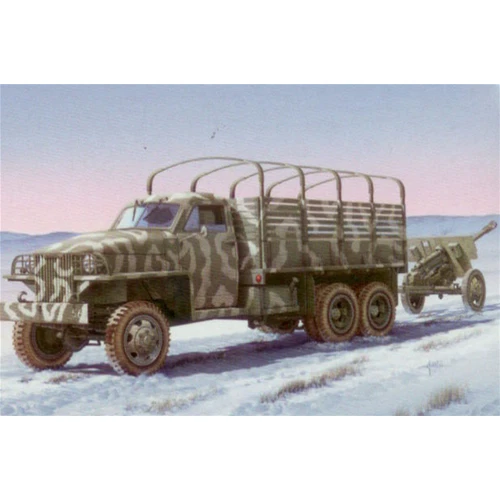 LENS LEASE U.S.TRUCK W/ZIS-3 GUN KIT 1:35 Italeri Kit Mezzi Militari Nouveau mod - Photo 2/4