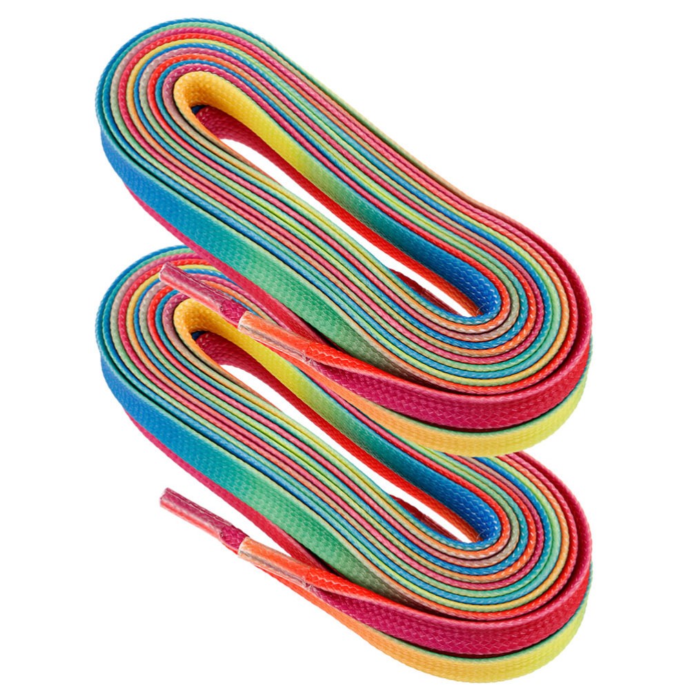 APL Lacci colorati hockey elastici di ricambio lacci piatti per sneakers