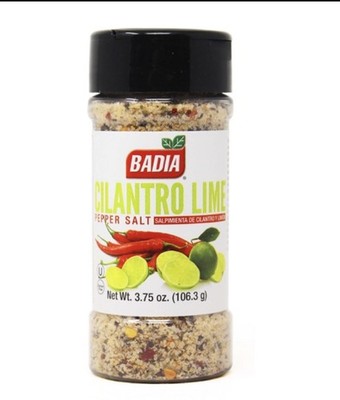 Badia   Cilantro Lime Pepper Salt Seasoning 3.75 oz Exp: 01/2030