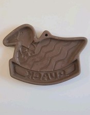 Vintage Hartstone DUCK Quack Cookie Mold Country Gear Made In USA