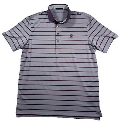 Greyson x The Greenbrier Golf Polo Shirt Men s XL Performance Stripe Wolf