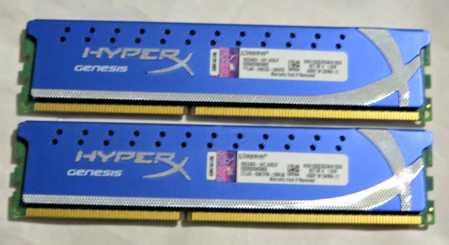 Kingston HyperX Genesis 8GB (2x4GB) DDR3 1600MHz PC3-12800 Desktop RAM Memory Pa