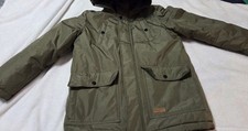 Cherokee 10/12 Boy's Olive Green Waterproof Winter Coat Outdoor Parka Hooded
