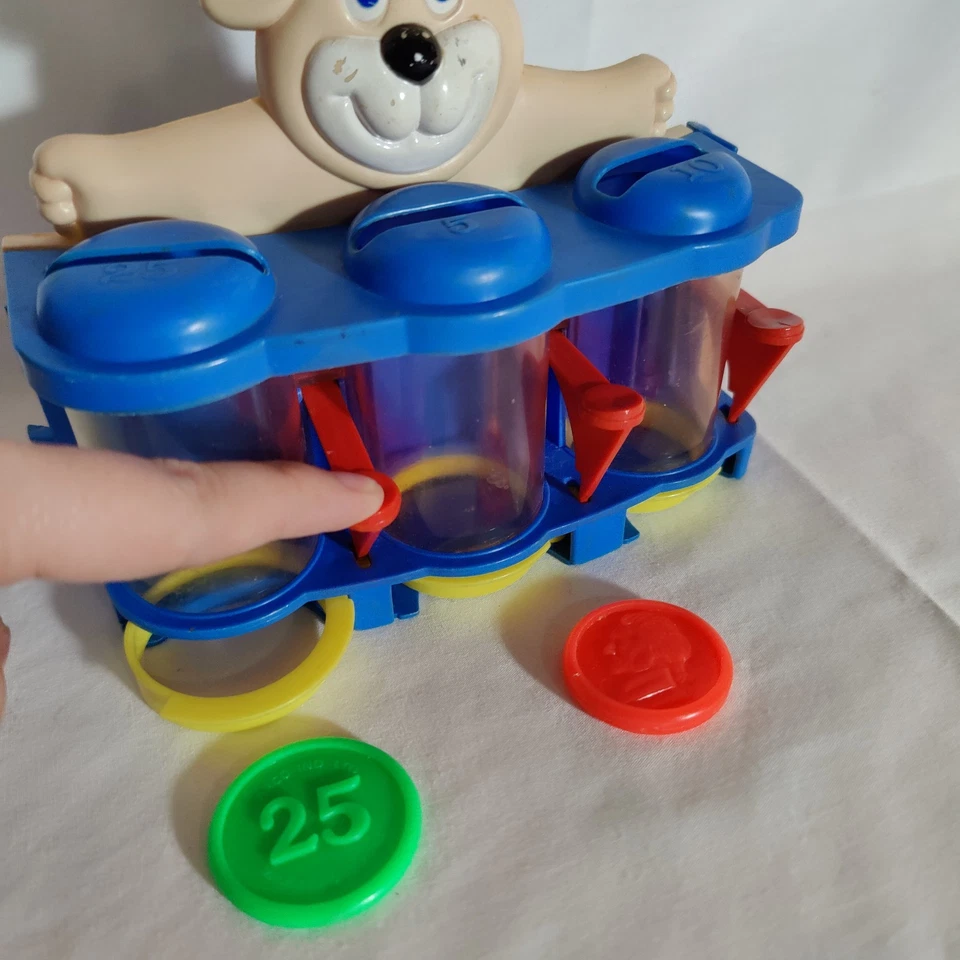 De colección Contador de Monedas Arco Juguete Perro Cinturón Drive In Cambiar Contador Organizador de Dinero Foto 2 de 4