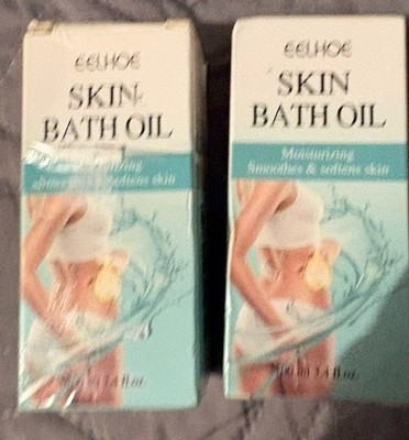 EELHOE Skin Bath Oil Smooth Soften Moisturize - Two 3.4 oz Bottles