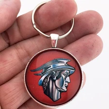 Vintage Mercury Merc Man Badge Emblem Logo Reproduction Keychain