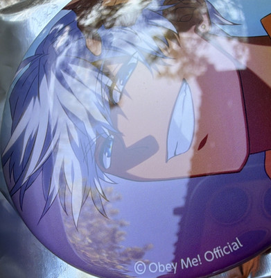 Obey Me! Official Mammon 76mm AX2023 Exclusive Anime Button Licensed