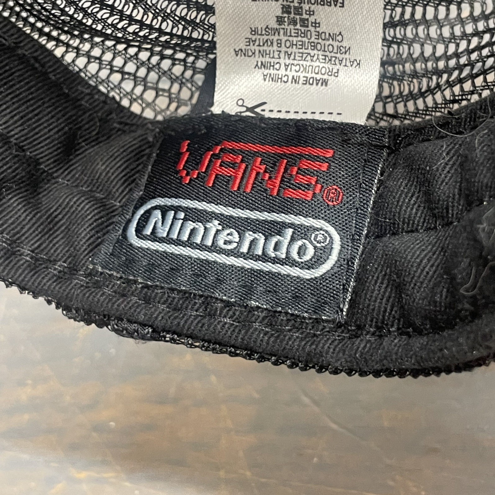 Vans x Nintendo Collab Super Mario Bros Snapback Trucker Hat Tie-Dye 8-Bit Pixel image 4