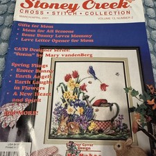 Stoney Creek Magazine March/April 2001 Floral Cross Stitch Patterns Lot