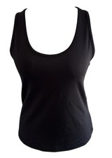 Damen Trägershirt Tanktop Schwarz Racerback ...