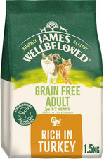 Hypoallergenic Dry Cat Food for Adult Cats Grain Free Turkey .5 Kg 5.03 per kilo