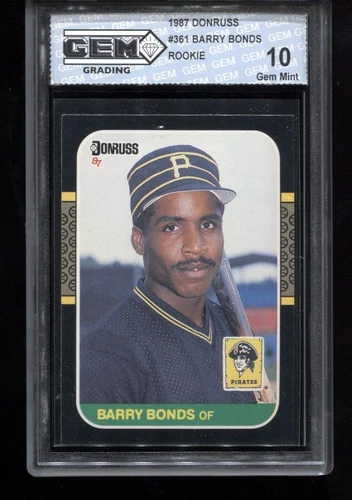 Barry Bonds RC 1987 Donruss #361 Rookie GEM MINT 10