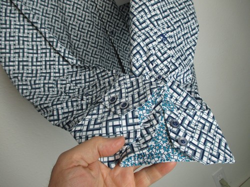 NWT Robert Graham Hatfield Blue New dress shirt Men sz XL $198 RFF221507MCF grid - Picture 9 of 12