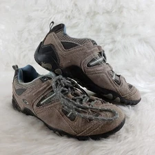 HI-TEC Intrepid Brown Leather Outdoor Hiking Trail Boots Womens Size US 7 EU 38