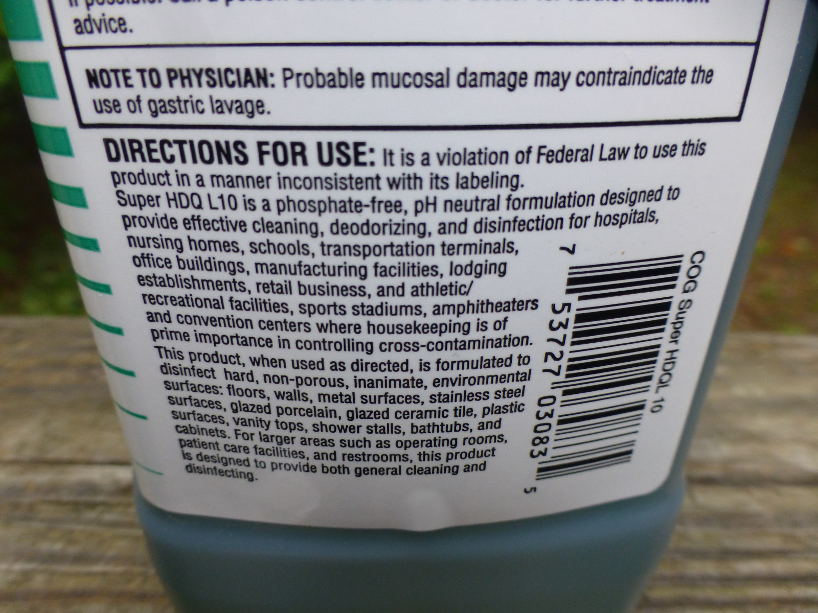 Clean on the Go Spartan Super HDQ L10 67.6 Fl Oz 4704 cleaning Disinfectant eBay