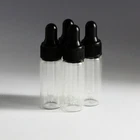 10PCS Lots 5ML Clear Small Glass Tiny Dropper Bottles Vials For Essential Oil A