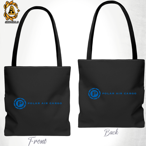 Polar Air Cargo Airlines Logo Tote Bag Size 13"x13" 16"x16" Black/White - Picture 6 of 7