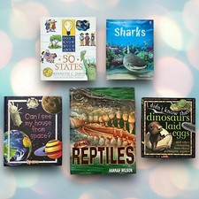 Lot Of 5 Children  s Educational Hardcover Books