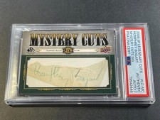 HUMPHREY BOGART 2008 SP LEGENDARY MYSTERY CUTS SIGNATURE CUT AUTO PSA 7 2/2