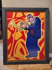 Joseph Klucar "Dizzy" Signed Print with a very cool frame