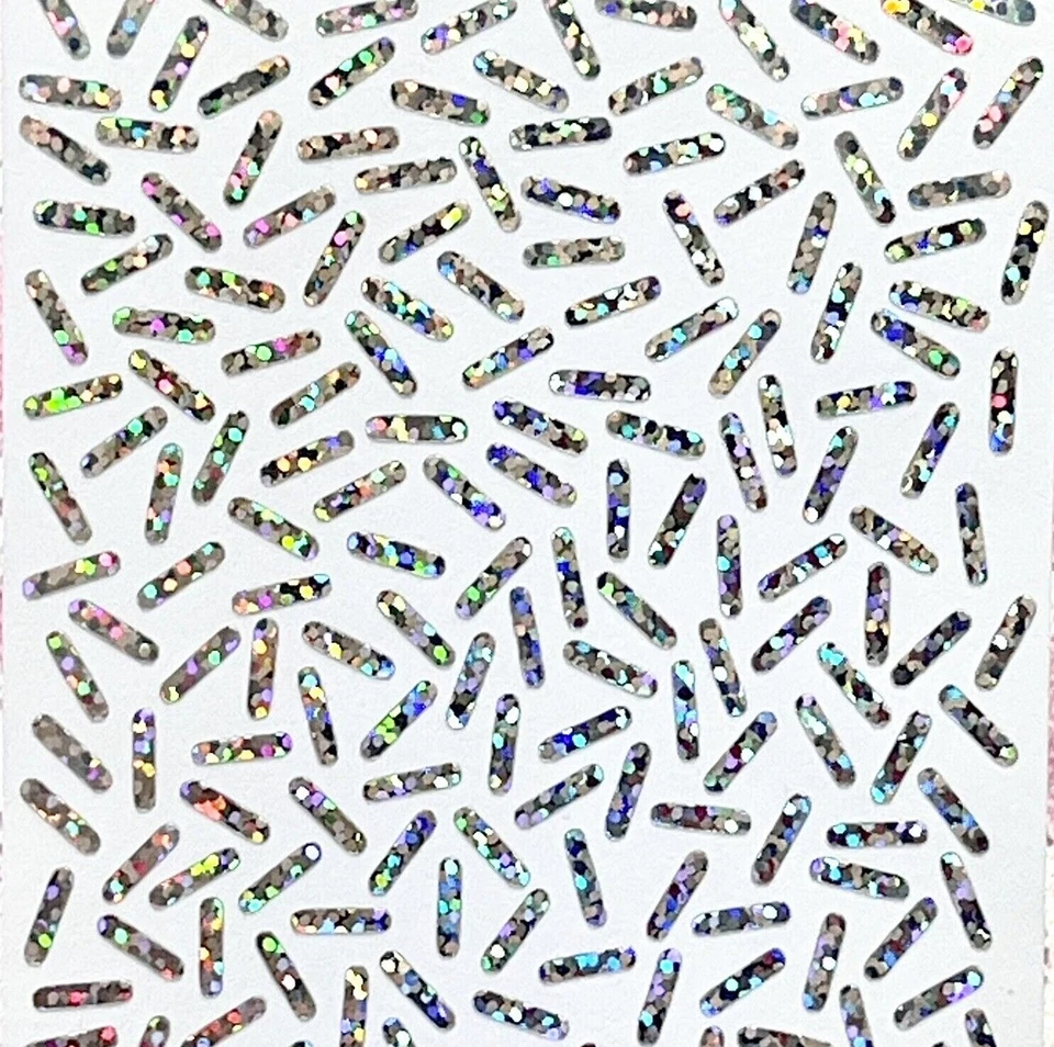 ¡Pegatinas holográficas chispeantes brillantes! - 0,4 a 5 pulgadas Foto 4 de 4