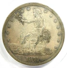 1877 Trade Silver Dollar T$1 - Certified ANACS XF45 Details (EF) - Rare Coin!