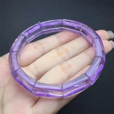 Natural Amethyst Bangle Crystal Reiki Healing Stone Jeweller Gift For Women's 10