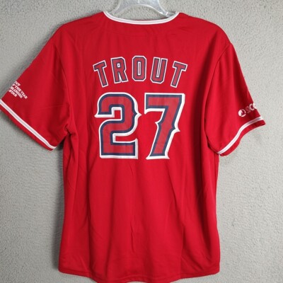 Los Angeles Angles Jersey Adult Extra Large Mike Trout 27 Baseball