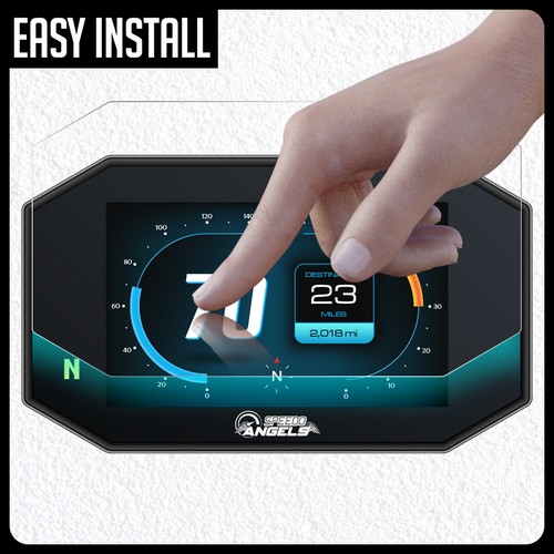 HARLEY DAVIDSON LIVE WIRE (2020-) NANO GLASS Dashboard Screen Protector - Picture 6 of 8