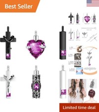 6 Pcs Ashes Necklace Urn Necklace for Ashes Cremation Necklace for Ashes Urn ...