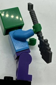 Lego Minecraft Zombie Minifigure (min010 from set 21113, 21166, 21240)