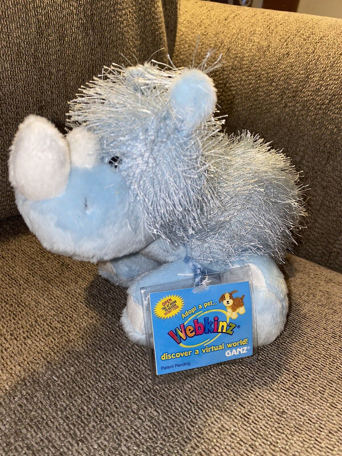 NWT New With Code HM196 Max 59% OFF 2021 autumn and winter new Rhino Blue Webkinz