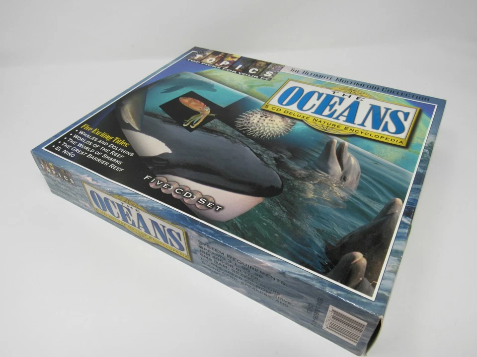 Counter Top Software The Oceans 5 CD Video Audio Software Set CS-019 Vintage - Image 2 of 4