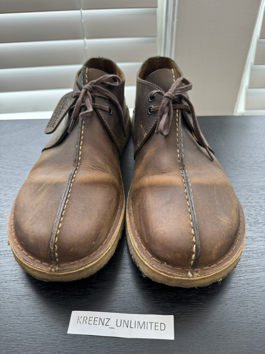 $150 Clarks Originals Desert Trek Boot in Beeswax Leather Shoes