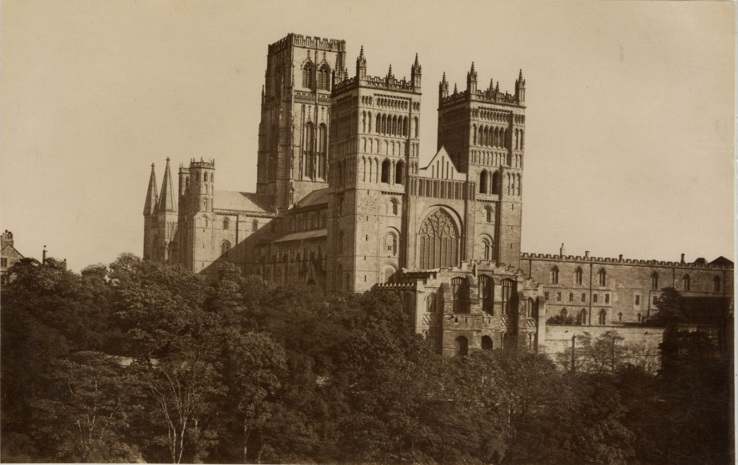 Tirage Albuminé Vintage De La Cathédrale D'Angers, France - Circa 1895, Format 6x8 Cm