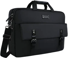 15.6 inch Laptop Messenger Shoulder Bag for Women Men Water Resistant Briefcase