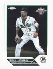 2023 Topps Pro Debut Yeison Morrobel Chrome PDC-105 Down East Wood Ducks Rangers