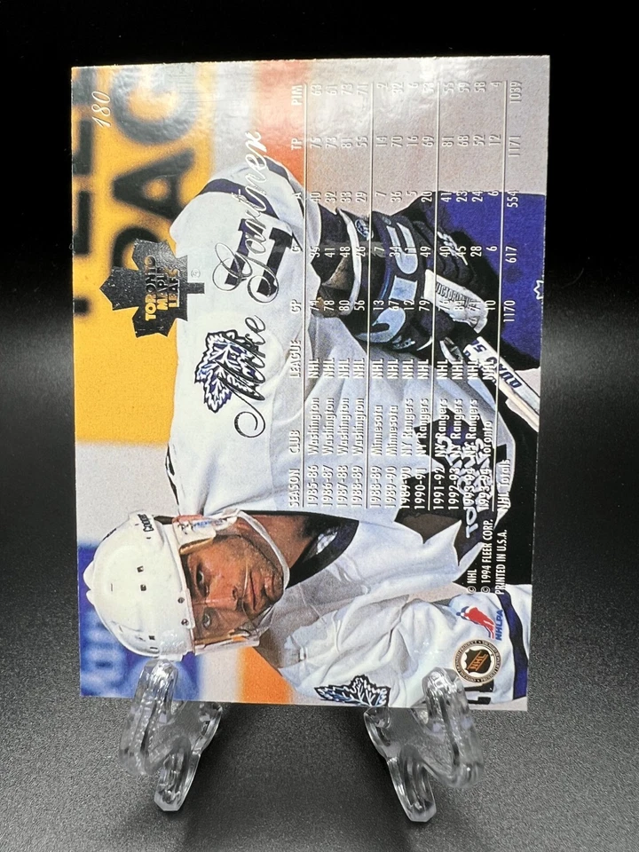 1994-95 Flair Hockey - Mike Gartner #180 - Image 2 of 2