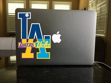 68-09 Los Angeles Dodgers Lakers UCLA USC Bruins Mash Up CUSTOM UV DTF sticker